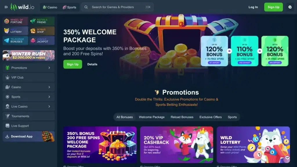 Wild.io Bonuses & Promotions