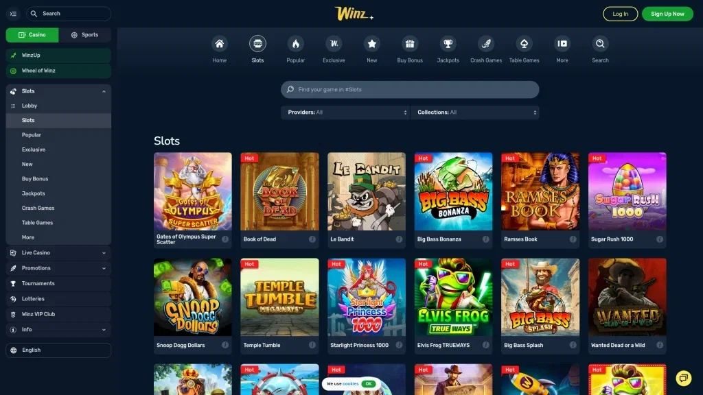 Winz Casino Casino Games