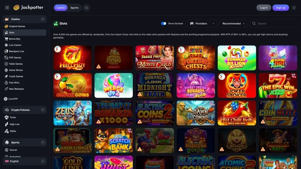 Jackpotter Casino Casino Games