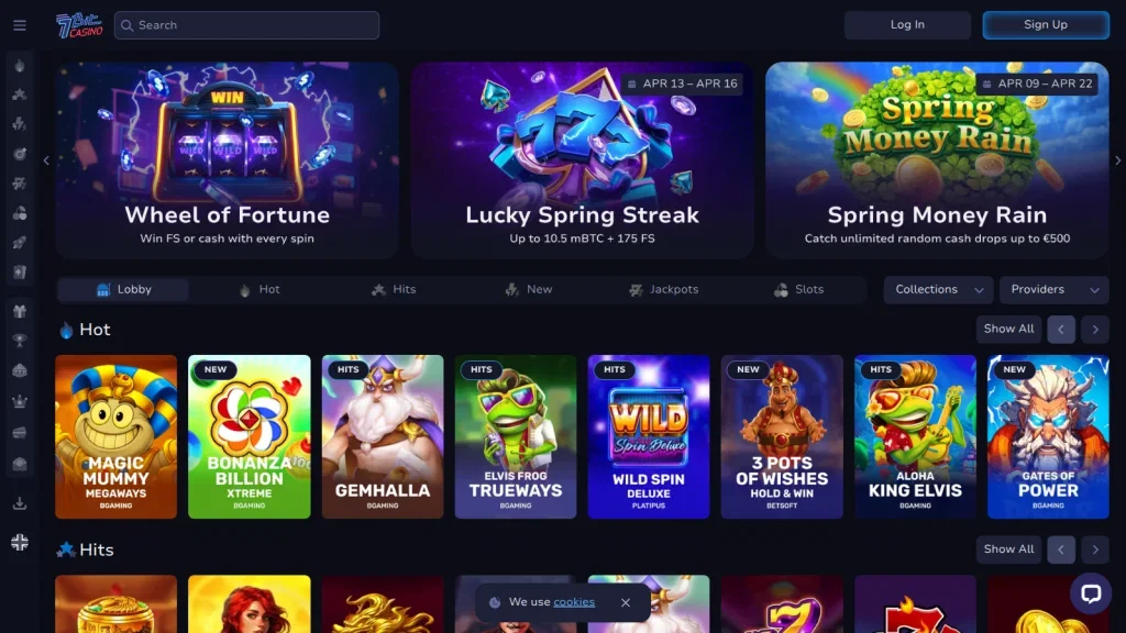 7Bit Casino Review Screenshot