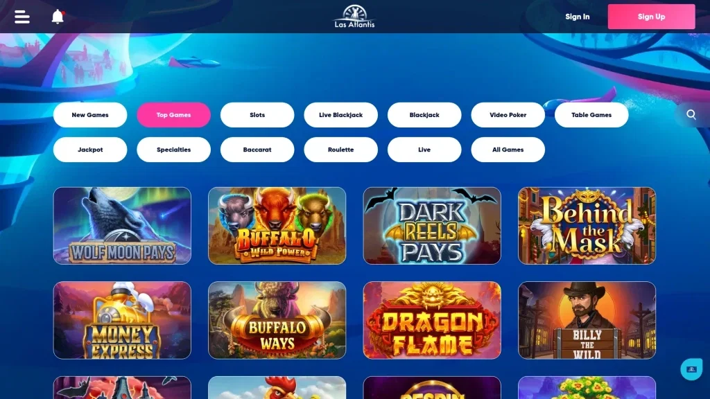 Las Atlantis Casino Casino Games