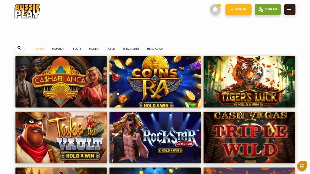Aussie Play Casino Games