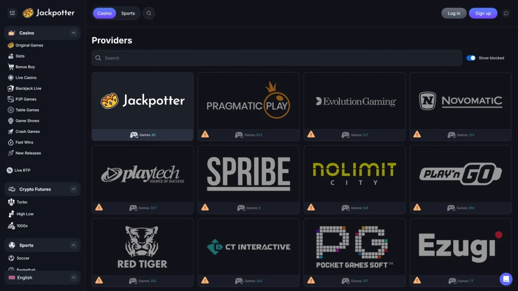Jackpotter Casino Banking Methods