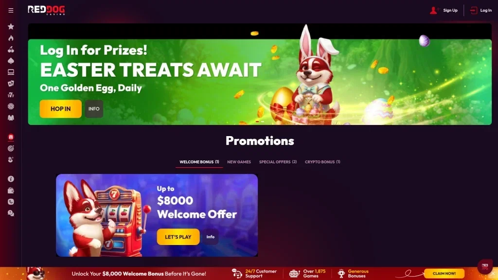 Red Dog Casino Bonuses & Promotions