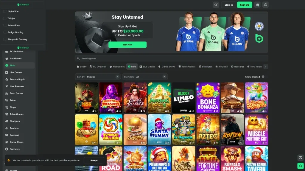 BC.GAME Casino Games