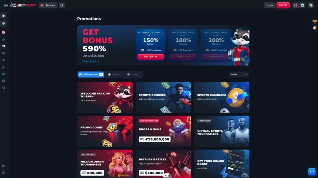 BetFury Bonuses & Promotions
