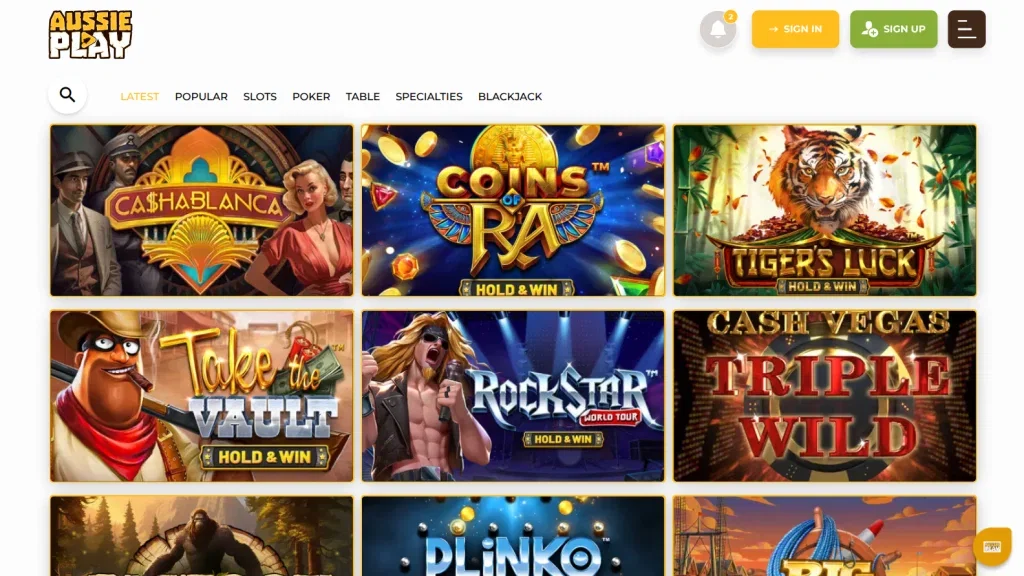 Aussie Play Casino Games