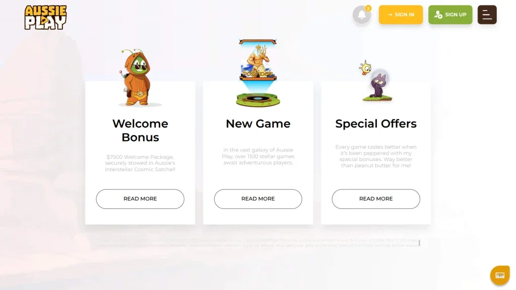 Aussie Play Bonuses & Promotions