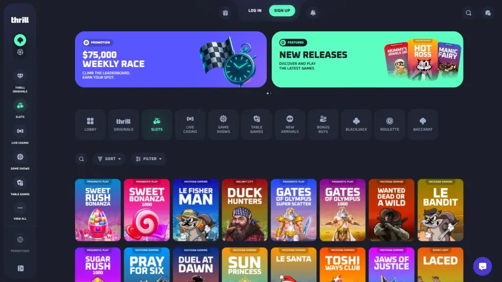 Thrill Casino Casino Games