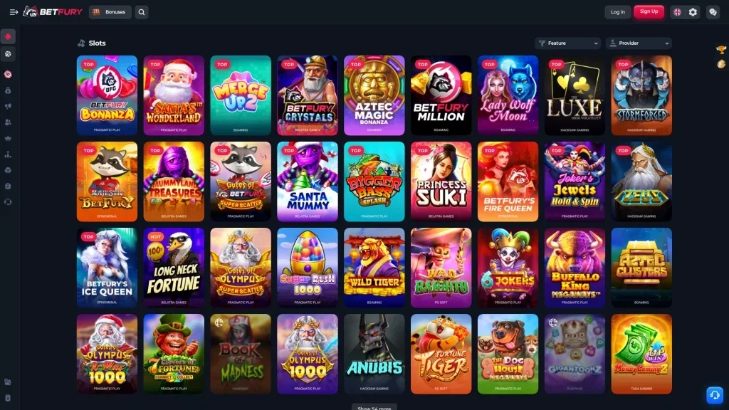 BetFury Casino Games