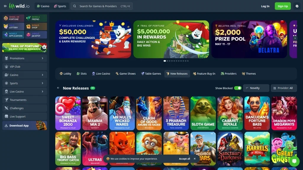 Wild.io Casino Casino Games