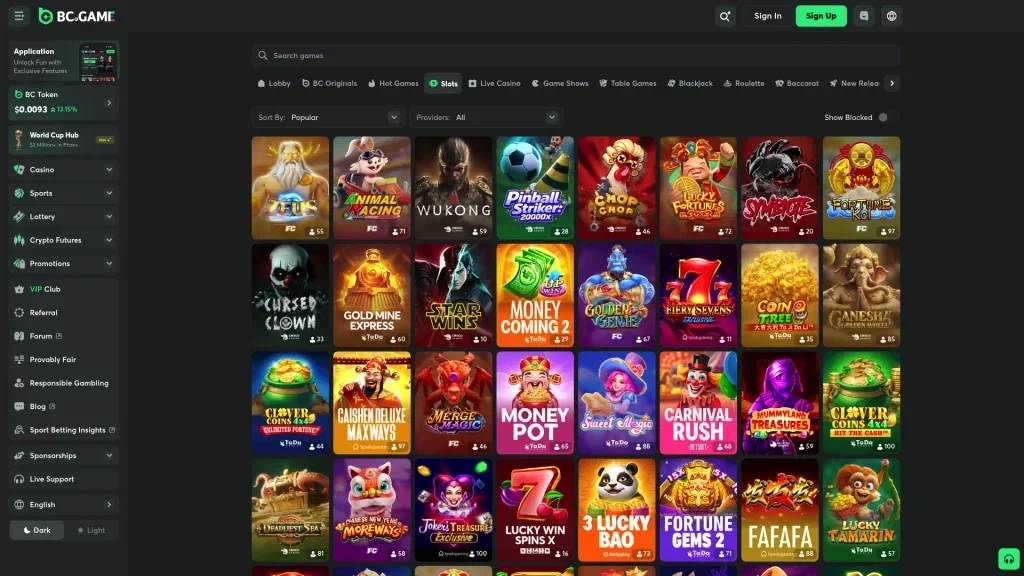 BC.GAME Casino Games