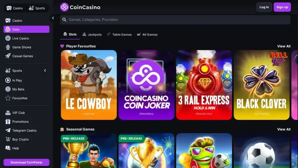 CoinCasino Casino Games