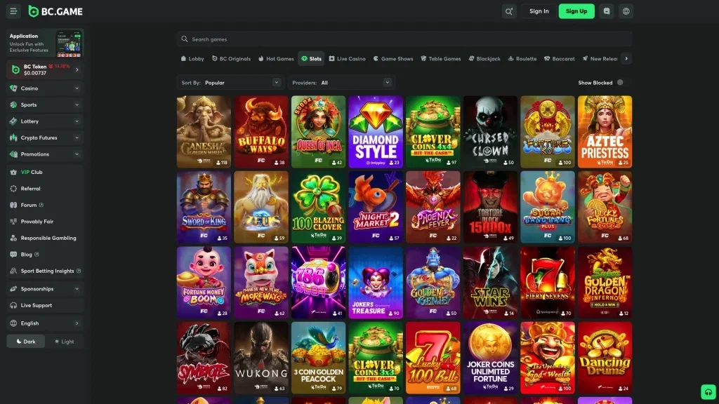BC.GAME Casino Games