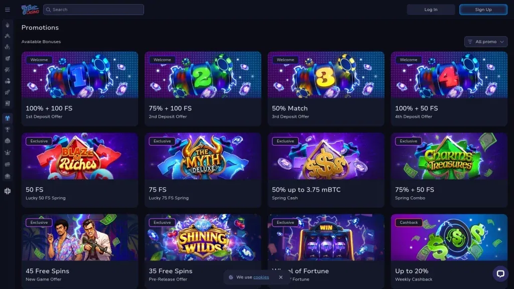 7Bit Casino Bonuses & Promotions