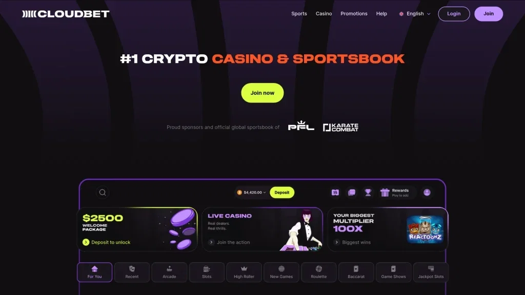 Cloudbet Review Screenshot