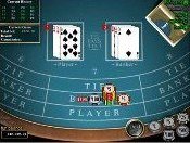 Baccarat table of Bodog Casino
