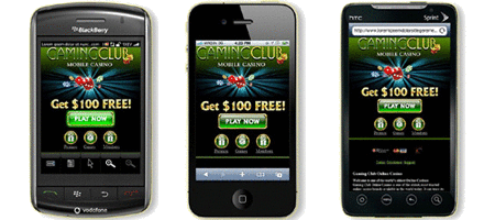 Gaming Club Mobile devices