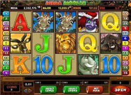 Online slot 'Mega Moolah'