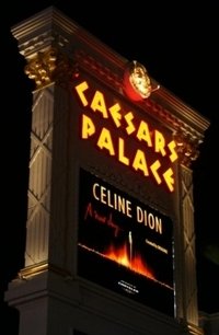 Concert of Celine Dion at Caesar's palace