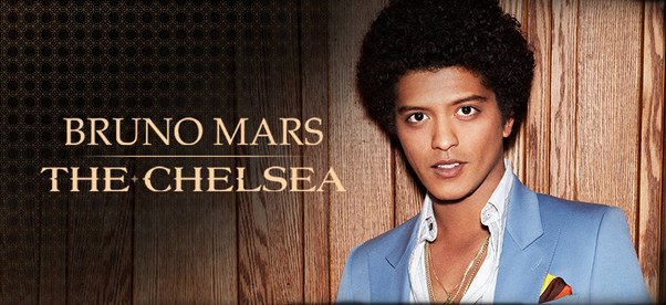 Concert of Bruno Mars at the Chelsea