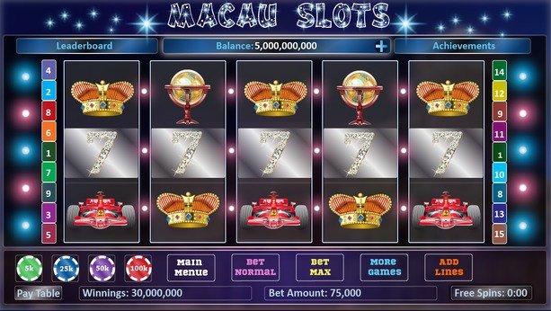 Image of the Macau Slots app by Silicone Sapphire