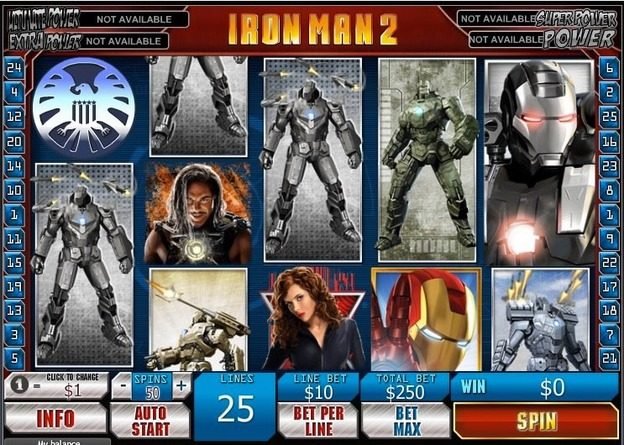 Image of the Marvel's slot Iron Man 2