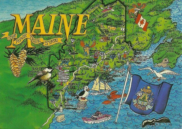 Maine (The pine tree state)