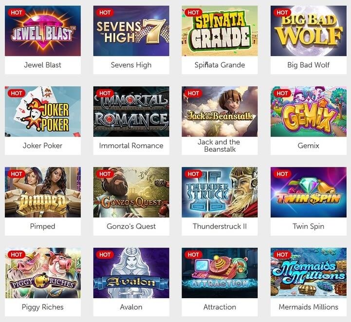 24h Bet Casino Games