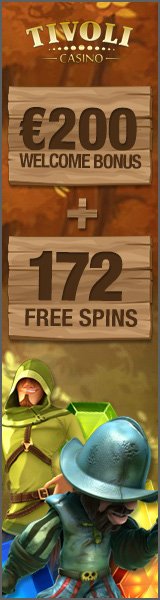 Tivoli Casino welcome offer (€200 free + 172 free spins)