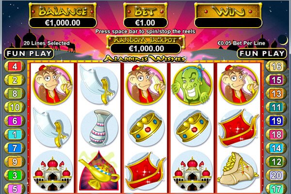 Aladdin's Wishes slot (casino Midas)