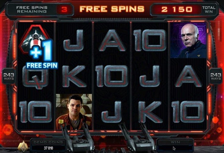 Battlestar Galactica - the free spins session