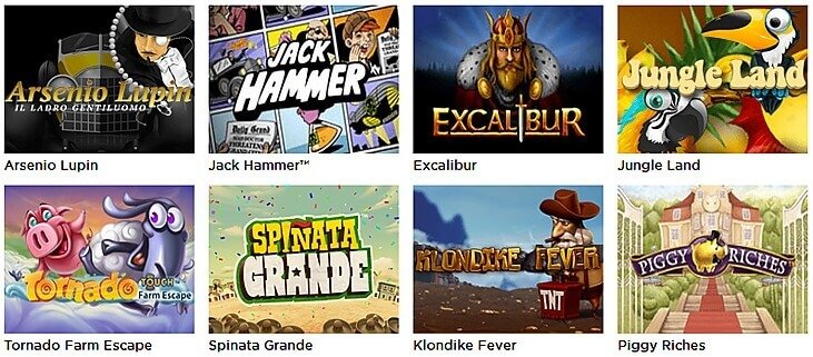 Some of the game titles offered by Mr. Green
