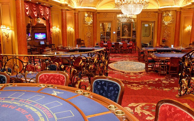 Table games inside the Ritz Club casino, London