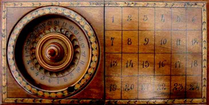 The roly-poly roulette was banned in England in 1700