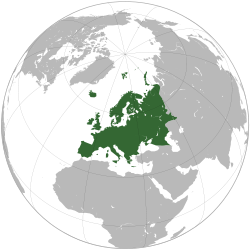 Map of Europe (Wikipedia®) Map of Europe (Wikipedia®)