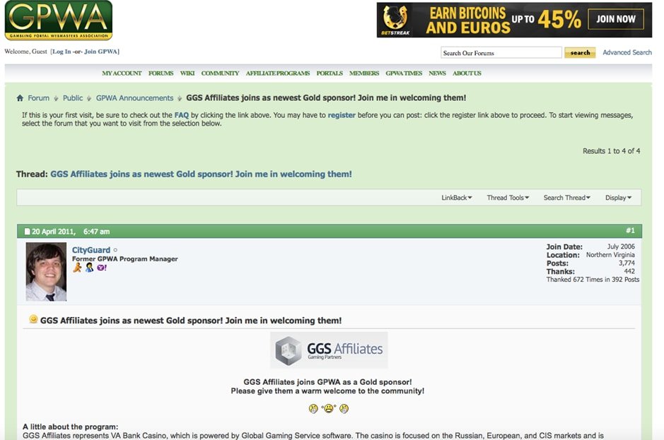 gambling portal GPWA