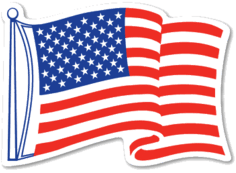 US flag, top 4 US casino sites