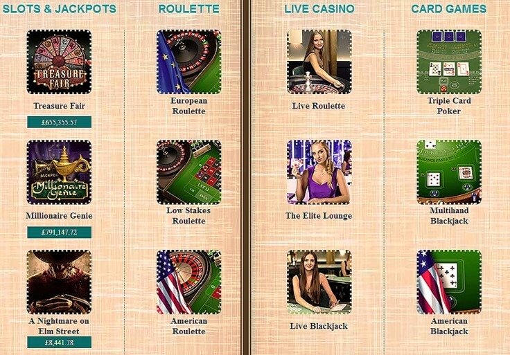 777.com - games selection