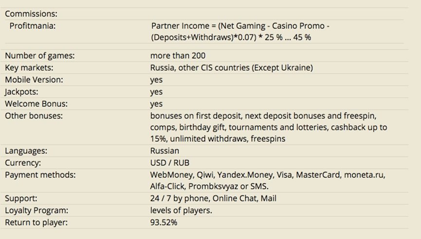 affiliate program LuckyPatners