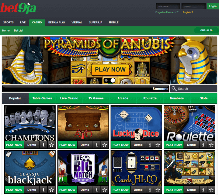 bet9ja Nigerian betting portal