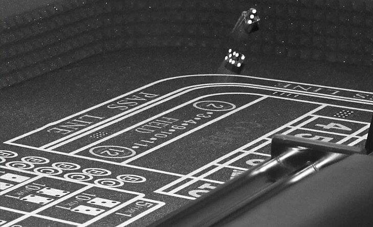 The craps table The craps table