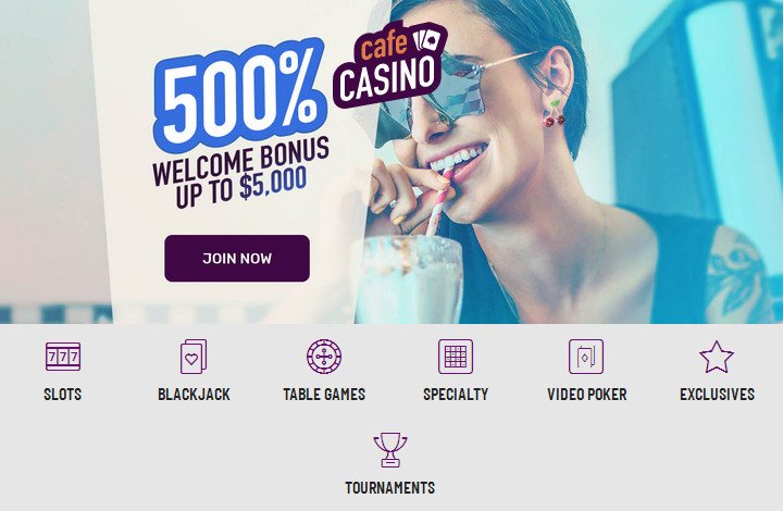 Cafè casino main page