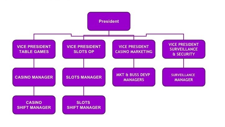 Casino management structure