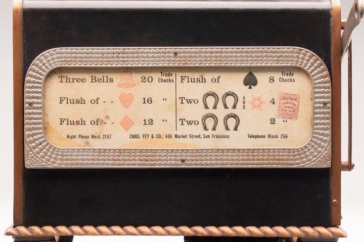 One of the first slot machine projected by Charles Fey prior to 1898