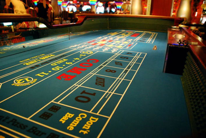Craps table