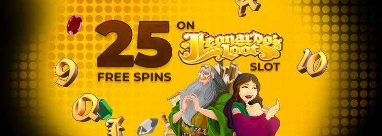 Davinci's Gold casino promo (25 free spins)