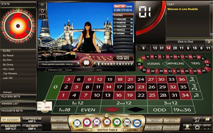 European Roulette (online roulette with live dealer)