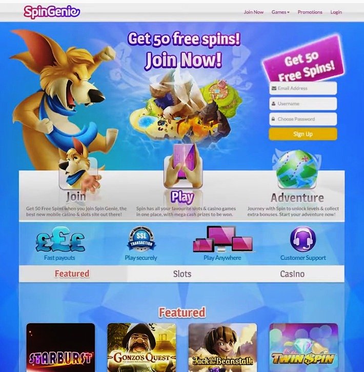 SpinGenie casino gamification promos