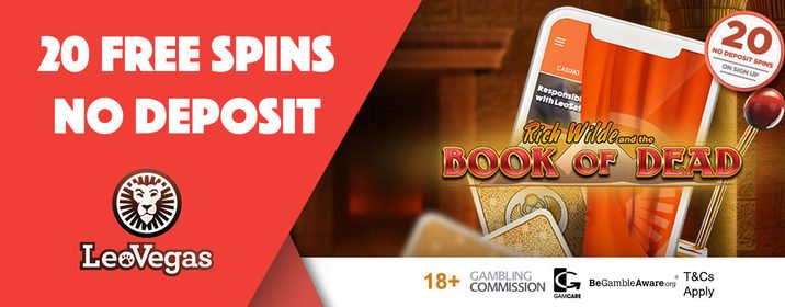 LeoVegas promo (20 free spins no deposit)